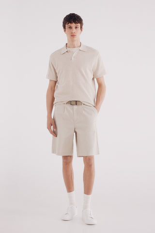 Polo Manga Corta con Detalle Textura