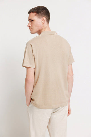 Polo Manga Corta con Textura