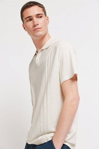 Polo Manga Corta con Textura