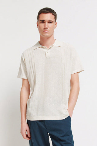 Polo Manga Corta con Textura