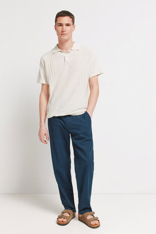 Polo Manga Corta con Textura