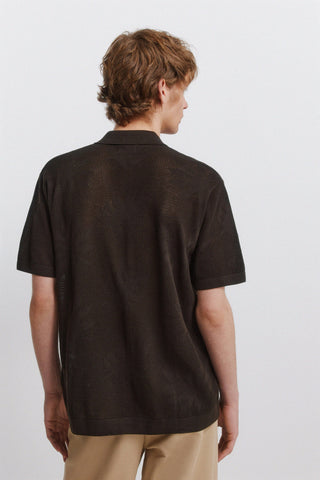 Knit Leafs S/S Cardigan.