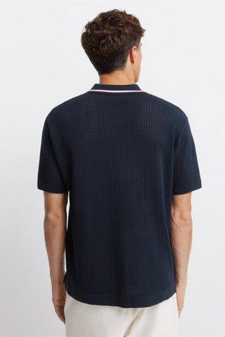 Sport Number Print Knit S/S Polo.