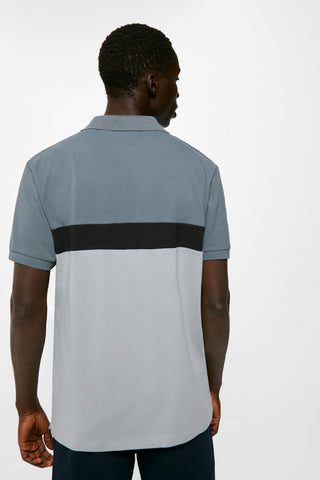 Polo Manga Corta Color Block.