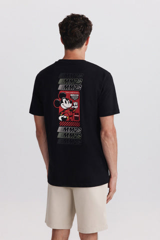 Camiseta Mickey F1 Negra.