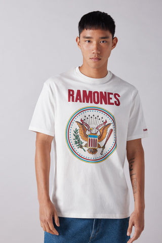 Camiseta Manga Corta Gráfico Ramones