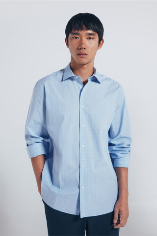 Camisa Manga Larga Estampado Cuadros