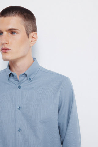 Camisa Manga Larga con Logo Bordado