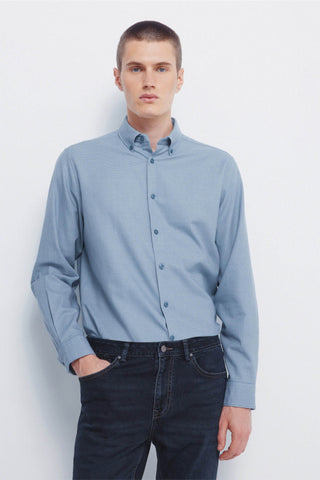 Camisa Manga Larga con Logo Bordado