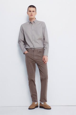 Camisa Manga Larga con Logo Bordado