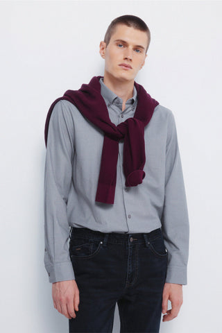 Camisa Manga Larga con Logo Bordado