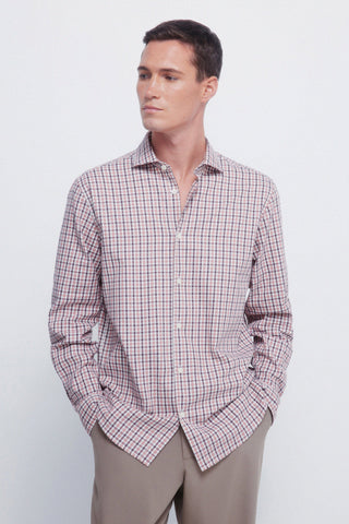 Camisa Manga Larga Estampado Cuadros