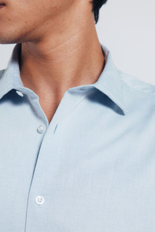 Camisa Manga Larga con Logo de Algodón