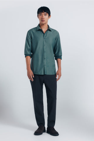 Camisa Manga Larga con Logo de Algodón