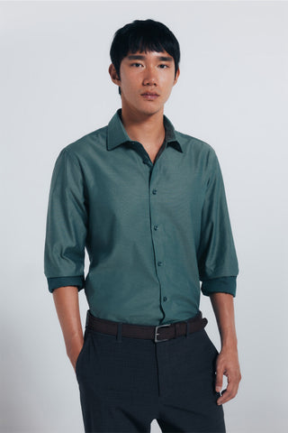 Camisa Manga Larga con Logo de Algodón