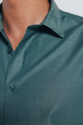 Camisa Manga Larga con Logo de Algodón