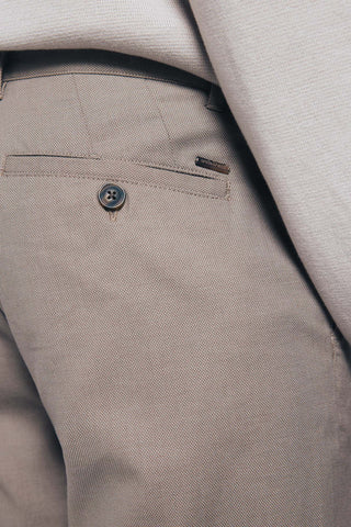 Pantalón de Vestir Slim Fit de Algodón