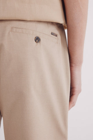 Pantalón de Vestir Slim Fit de Algodón