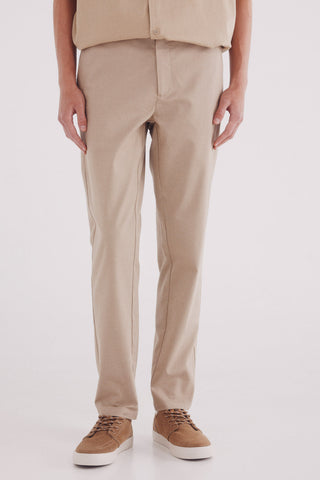 Pantalón de Vestir Slim Fit de Algodón