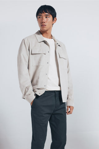 Pantalón Slim Fit con Bolsillos de Algodón