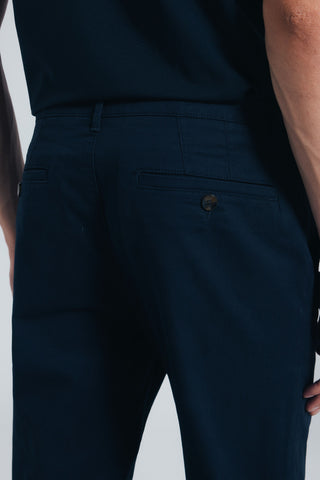 Pantalón Slim Fit con Bolsillos de Algodón