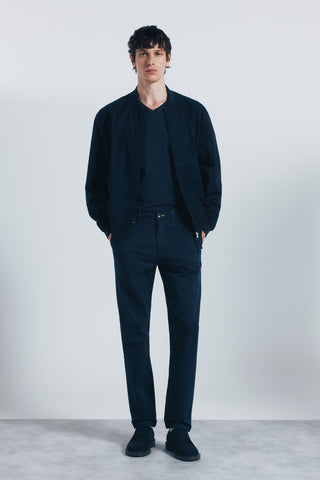 Pantalón Slim Fit con Bolsillos de Algodón