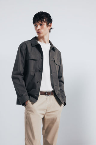 Pantalón Slim Fit con Bolsillos de Algodón