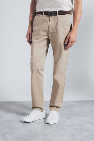 Pantalón Slim Fit con Bolsillos de Algodón