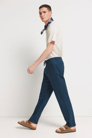 Comfort Fit Trousers with Elastic Waist