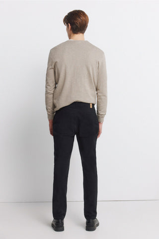 Skinny Fit Cotton Trousers with Pockets