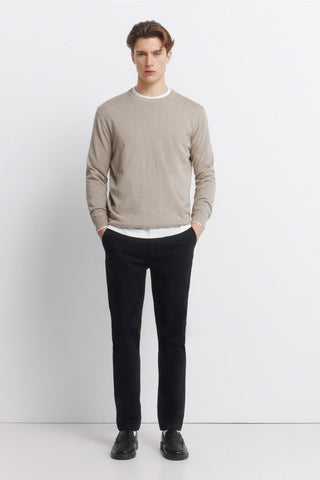 Pantalón Skinny Fit con Bolsillos de Algodón
