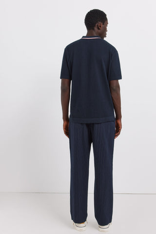Stripes Linen Straight Fit Chino Trouser.