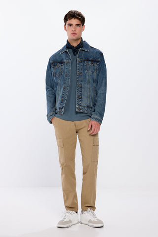 Pantalón Cargo Slim Fit con Bolsillos