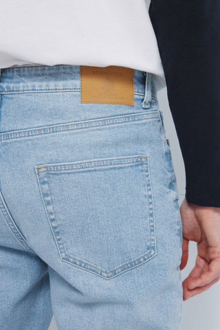 Jeans Slim Fit Talle Alto con Bolsillos