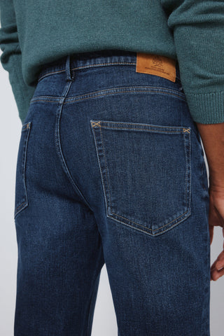 Jeans Slim Fit Talle Alto con Bolsillos