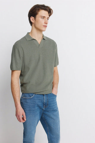 Jeans Slim Fit con Bolsillos Efecto Lavado