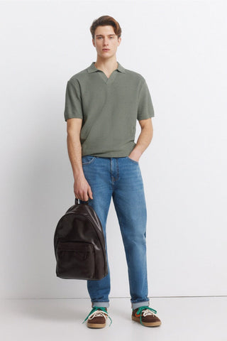 Jeans Slim Fit con Bolsillos Efecto Lavado