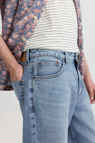 Jeans Wide Leg Medio Claro.