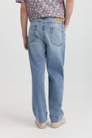 Jeans Wide Leg Medio Claro.