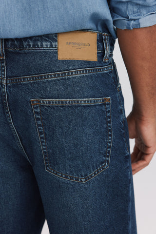 Jeans Wide Leg Oscuro.