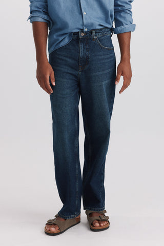 Jeans Wide Leg Oscuro.