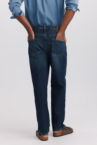 Jeans Wide Leg Oscuro.