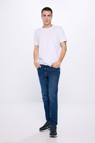 Jeans Corte Slim Fit con Bolsillos