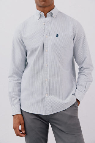 Camisa Manga Larga con Logo Bordado