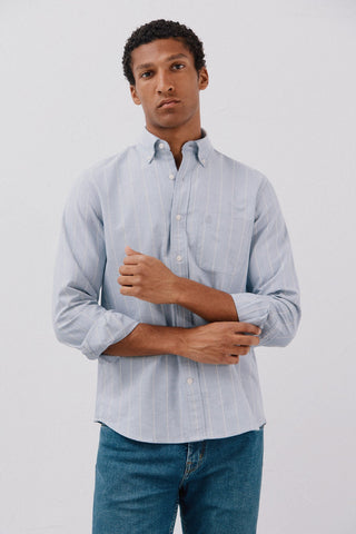 Camisa Manga Larga Estampado Rayas