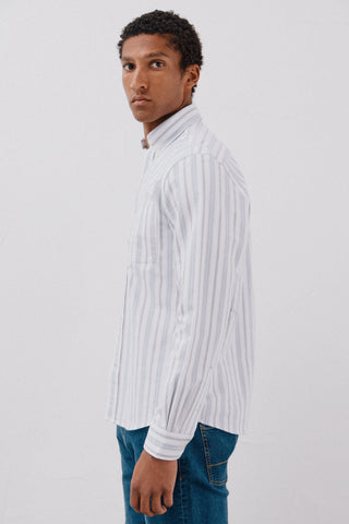 Camisa Manga Larga Estampado Rayas
