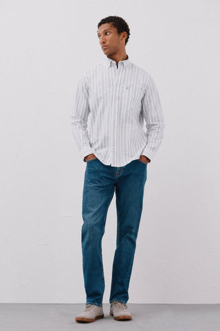 Camisa Manga Larga Estampado Rayas
