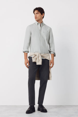 Camisa Manga Larga Regular Fit de Algodón