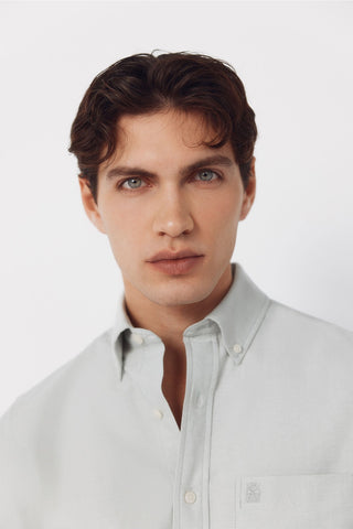 Camisa Manga Larga Regular Fit de Algodón