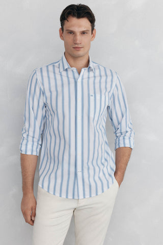 Camisa Manga Larga Estampado Rayas